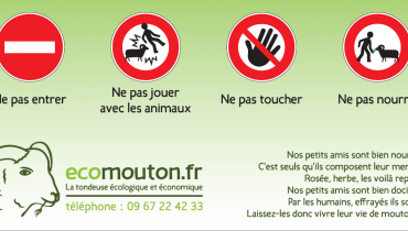 Panneau d'information présent sur chaque installation
